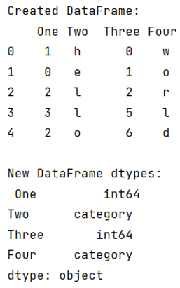 Example 1: Convert categorical Data