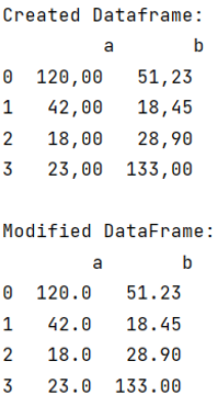 Example: Convert commas decimal separators to dots