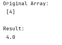 Example: Convert list or NumPy array of single element to float