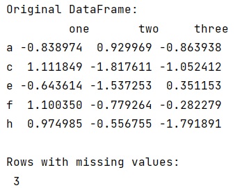 Example: Best way to count the number of rows with missing values in a pandas DataFrame