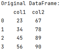 Create a dataframe while preserving order of the columns