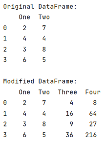 Example: Create two new columns in a DataFrame