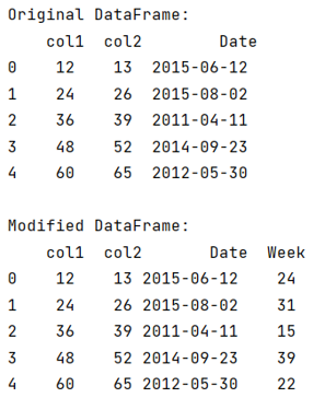 Example 2: DatetimeProperties object has no attribute isocalendar