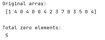 Example: Efficiently count zero elements in numpy array
