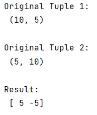 Example: Elegant way to perform tuple arithmetic