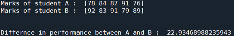 Python | Euclidean Distance (2)