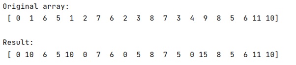 Example: Fast replacement of values in a NumPy array