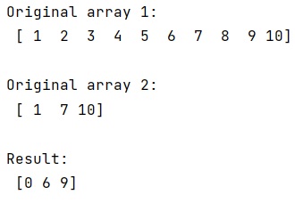 Finding indices of matches of one array in another