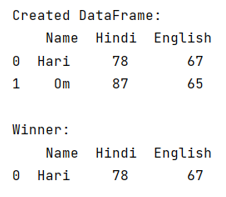 Example: Find the max of two or more columns