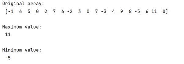 Example: Find the min/max excluding zeros in a numpy array (or a tuple)
