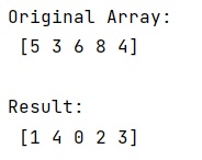 Example: How to get the indices of the sorted array using NumPy?