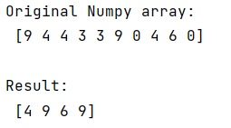 Example: Get the n largest values of an array using NumPyframe