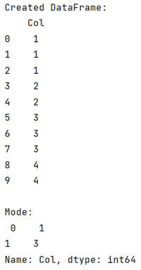 Example: Get the number of the most frequent values in a column