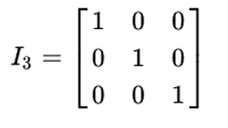 Python Identity Matrix