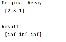 Example: Ignore divide by 0 warning in NumPy