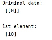 Index 0 is out of bounds | Output 2