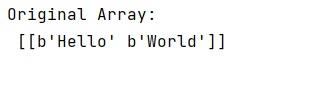 Example: Weird behaviour initializing a NumPy array of string data