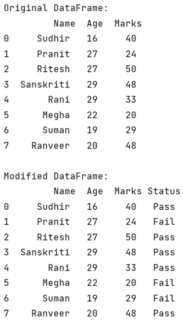 Example: Insert a given column at a specific position