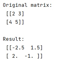 Example: How to inverse a matrix using NumPy?