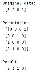 Example: How to invert a permutation array in NumPy?