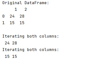 Example: How can I iterate through two Pandas columns?