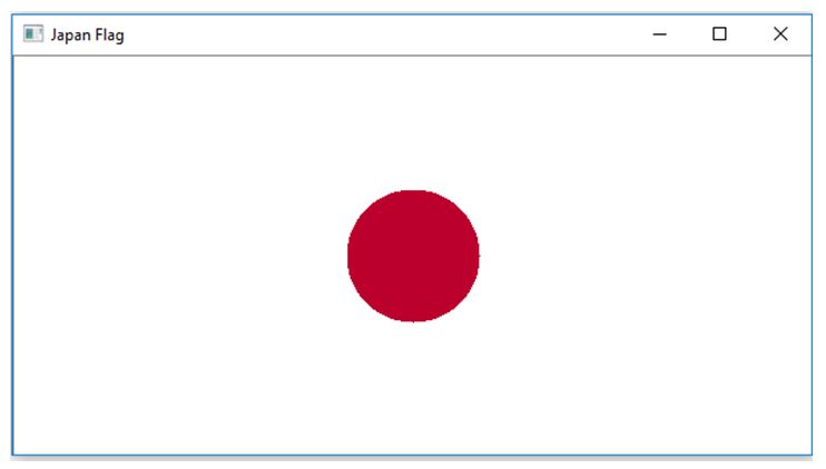 Drawing flag of Japan | Image processing in Python
