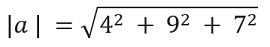 Vector Magnitude formula 3
