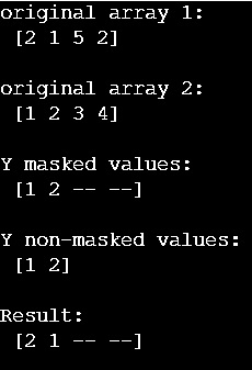 Mask an array using another array