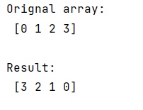 Example: Most efficient way to reverse a NumPy arrayframe