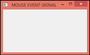 mouse event in PyQT