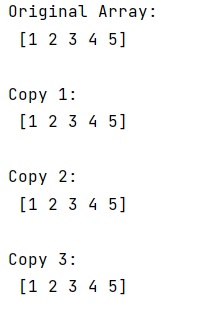 assignment of numpy array