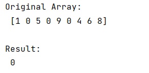 Example: NumPy: Find first index of value fast