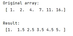 Example: What does numpy.gradient() do?