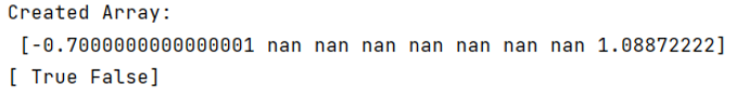 Example 4: NumPy isnan() fails