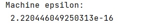 Example: NumPy Machine Epsilon