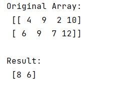 Example: numpy.ptp() Method with Example