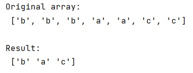 Example: numpy.unique() method with order preserved