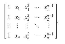 numpy.vander() Method