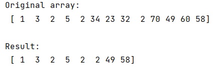 where() Method with Multiple Conditions | Output