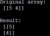 Example: How does NumPy's transpose() method permute the axes of an array?