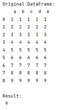 Example: Obtaining last value of dataframe column without index