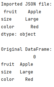 Example: Open a JSON file in pandas and convert it into DataFrame