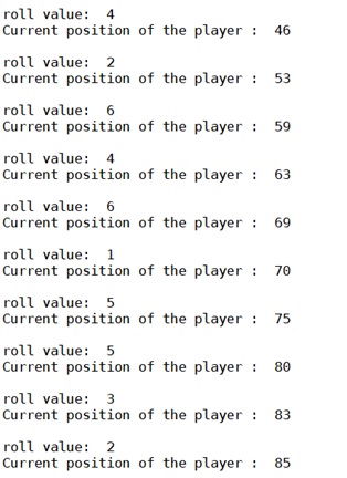 snakes and ladder single player in Python