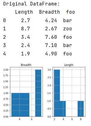 Example: pandas.DataFrame.hist() Method