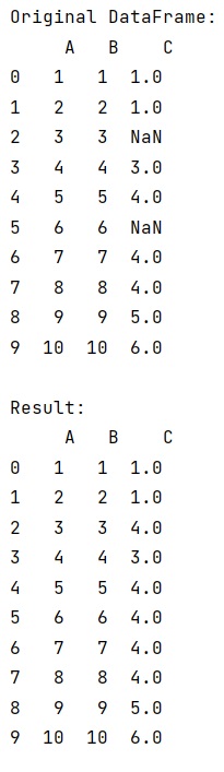 Example: How to Pandas fillna() with mode of column?