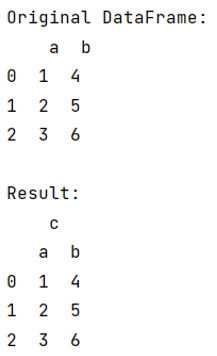 Example: Pandas multilevel column names