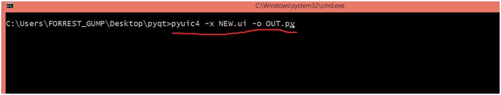 PyQT Hello World printing example