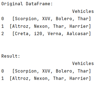 Example: Query if a list-type column contains something