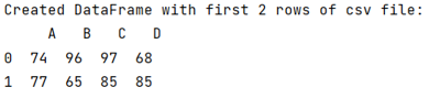 Example: Read First N Rows