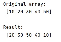 Example: How to rearrange array based on index array?